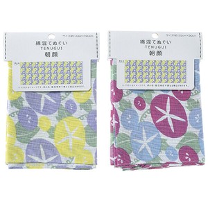 綿混手拭い／朝顔【手ぬぐい】