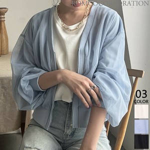 【2025新作商品♪】チュールドッキングシアーブルゾン
