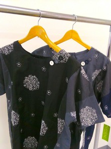 【アソ－ト　2025春夏新作】アジサイ　刺繍ロングブラウス　2色各1点