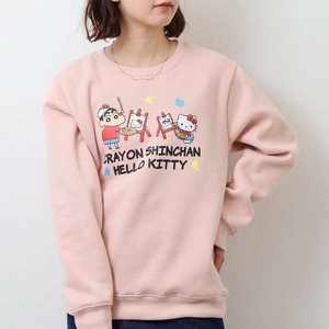 Sweatshirt Crayon Shin-chan Ladies fashion Sanrio Characters Printed Men's