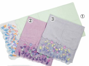 围巾 围巾 切换 刺绣 新商品 透明纱