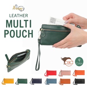 Pouch Cattle Leather Genuine leather Multi-pouch