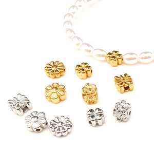 Gemstone Design Flower Stainless Steel 1-pcs