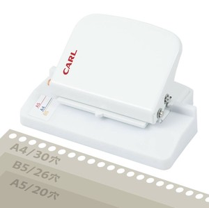 【カール事務器】 穴あけパンチ バインダーノート用 ゲージパンチ・ライト A4サイズ B5サイズ A5サイズ