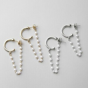 Pierced Earringss Pearl Outing Lightweight