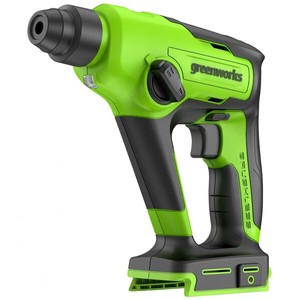 Greenworks 24V 1.2ジュール ブラシレスモーター搭載 ロータリーハンマー (本体のみ、バッテリー別売)