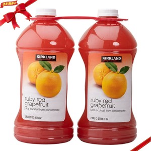 カークランドシグネチャー ルビーレッドグレープフルーツ ジュース 50% 2.8L x 2本