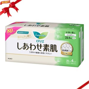 ロリエ しあわせ素肌 多い昼用 22.5cm 羽つき 20個 x 4セット