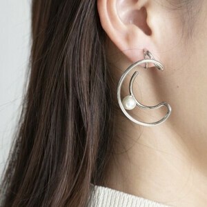 Pierced Earrings Titanium Post Pearl