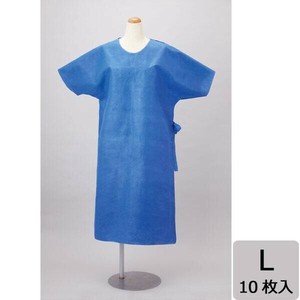 ハクゾウ　ハクゾウマルチ患者衣　L　10枚入　3108103