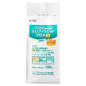 エレファウエットクロス80 環境除菌用ウェットクロス 100枚入ボトルタイプ詰替用  3996001