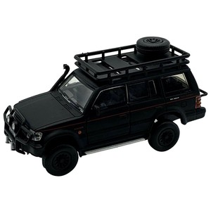 ビーエムクリエイションズ 三菱 パジェロ 2nd Gen マットブラック Jungle pack 右ハンドル 1/64スケール