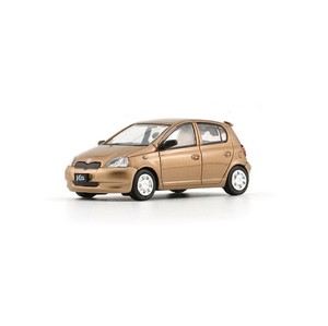 ビ-エムクリエイションズ トヨタ 1998 ヴィッツ/エコー 5ドア ゴールド LHD 1/64スケール 64B0370