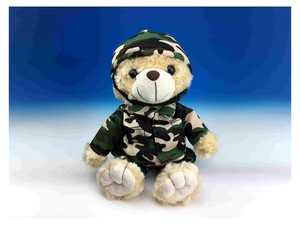 A・C・ADVANCE 鉄帽迷彩ベア ぬいぐるみ 350mm BEAR017
