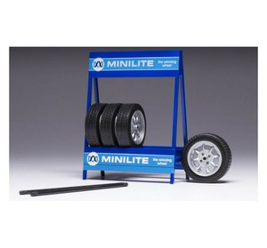 イクソモデル B タイヤセット 1/18スケール Mini Lite シルバー 18SET019W
