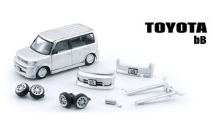 ビーエムクリエイションズ トヨタ 2000 bB 1/64スケール シルバー RHD64B0379