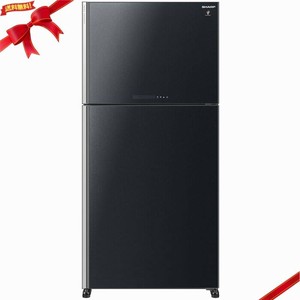 シャープ 600L 冷蔵庫 大型 SJ-60H-B (冷蔵庫422L+冷凍庫178L) 右開き ブラック