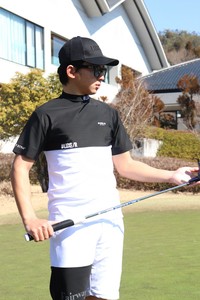 【ユニセックス】45990【LUXE/R】吸水速乾！ストレッチスムスミニモックバイカラー　Tシャツ（RMS）