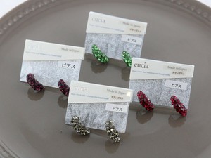 【日本製】クリスタルピアス