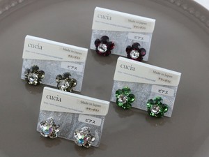 【日本製】クリスタルピアス