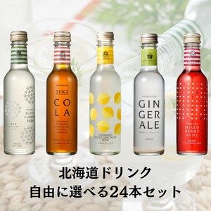 【アソート販売・注文時メッセージ必須】北海道炭酸ドリンク 自由に選べる24本セット ※未入力は発送不可