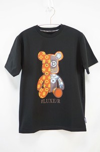 【ユニセックス】45956【LUXE/R】ベアー柄 転写Tシャツ（RMS）