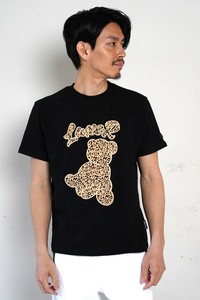 【ユニセックス】46027【LUXE/R】レオパード柄ベアー　 Tシャツ（RMS）