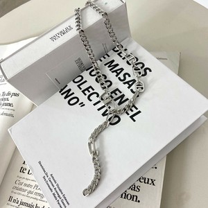 即納【再入荷】【2025新作】フックネックレス　シルバーネックレス　チョーカー風　ロングネックレス