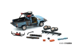 BM　CREATIONS　1/64スケール　トヨタ　ハイラックス　N60N70　80　錆仕様　マットブルー