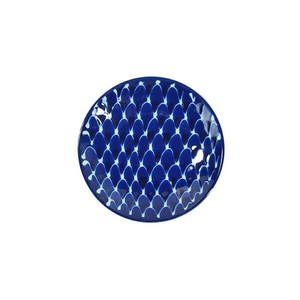 18145　琉璃 小皿 網絵