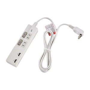 ELPA SW付USBタップ2P WBK-2232SUA(W)
