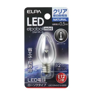 LED電球ローソク形E12 LDC1CN-G-E12-G305