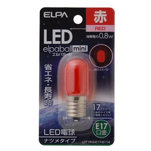 LEDナツメ形E17 LDT1R-G-E17-G114