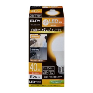 センサー付きLED電球 40W電球色相当 LDA5L-G-G5108PIR
