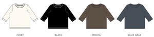 【2025初秋物新作】【7月入荷予定予約販売】USAコットン7分袖Tシャツ