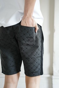 【ユニセックス】45981【LUXE/R】ジャガード布帛ポリエステル生地　ショートパンツ（RMS）
