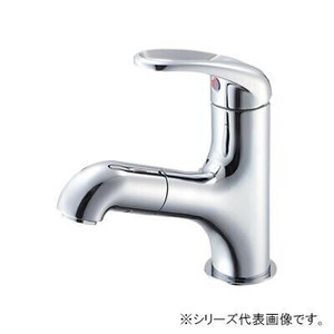 三栄 SANEI U-MIX シングルワンホール洗面混合栓(洗髪用) K4713JV-13