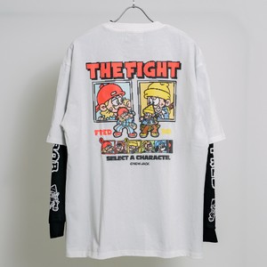 NJ251-2926 NEW JACKスケボーBOB＆FREDレイヤードTシャツ