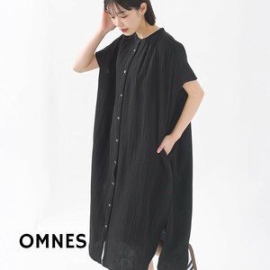 【6月下旬入荷予定】【新色追加で再販】ダブルガーゼフレンチスリーブロングシャツ