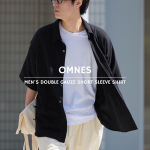 Button Shirt Double Gauze Short Sleeve Shirt Men's [Expected Late June]
