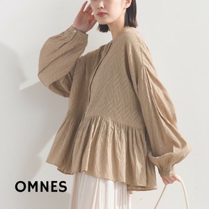 Button Shirt/Blouse Gathered Blouse Cotton [S/S NEW]