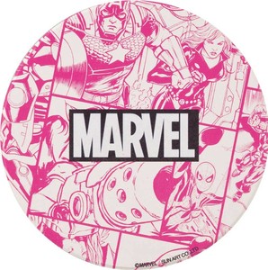 MARVEL　マーベル　吸水コースター　ロゴピンク