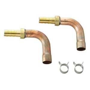 三栄 SANEI ペア樹脂管銅管L金具セット T421-15S-10AX12.7