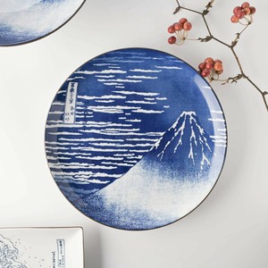 Mino ware Main Plate Japanese Tableware Mt.Fuji 22.5cm Made in Japan