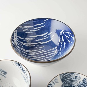 Mino ware Donburi Bowl Japanese Tableware Ramen Bowl Mt.Fuji 21.2cm Made in Japan