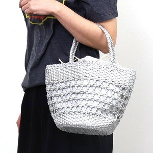 ★【COOCO クーコ】フェイクレザー メッシュ トートバッグ　SALE