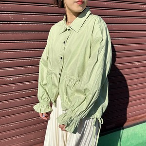 即納【2025新作】ドロストシャツ　春服　羽織り　無地　ストライプ