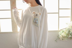 Hoooさんの ぬいぐるみ キーホルダー付き 自販機 プリントTシャツ 長袖 ロンT レディース メンズ