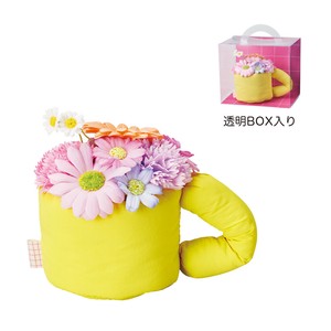 ふわふわマグソープフラワー　フラワー　ポット　鉢　ピック　花　植木　母の日
