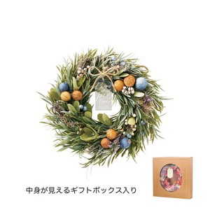 ナチュラルリース M　シャビーグリーン　フラワー　ポット　鉢　ピック　花　植木　母の日